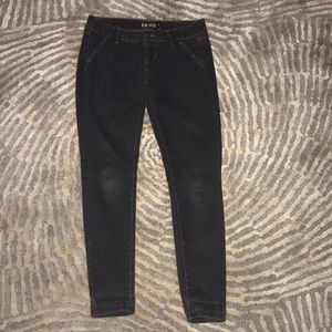 Dark navy skinny-fit jeggings